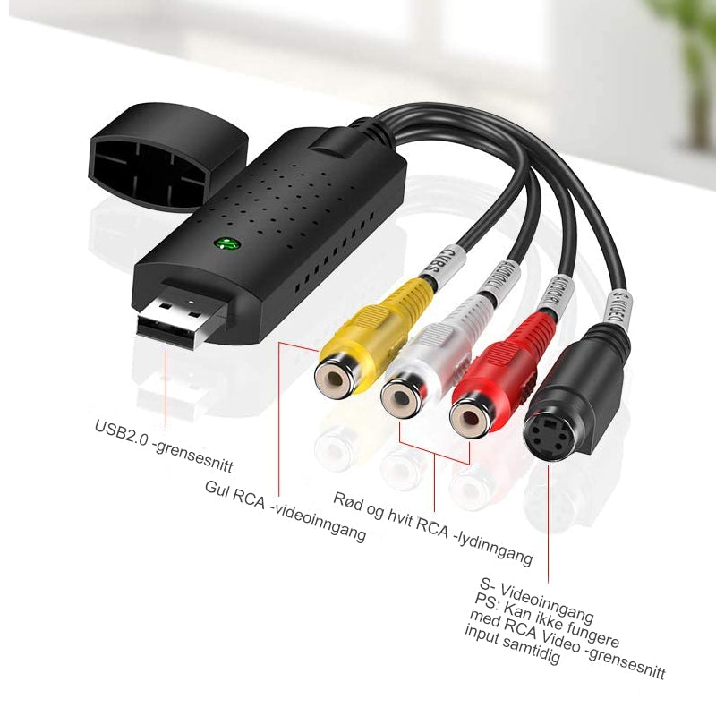 USB Videoopptakskort - Enkel Video till Digital Overföring