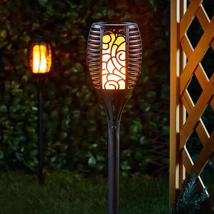 Utomhus Solcellelampe - Flammeeffekt | Vattentät