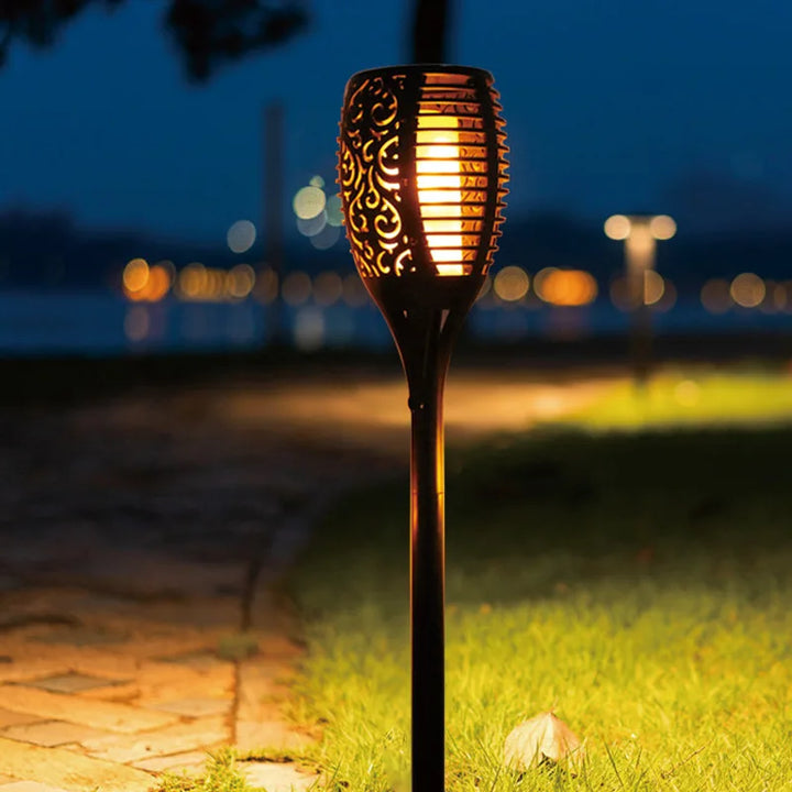 Utomhus Solcellelampe - Flammeeffekt | Vattentät