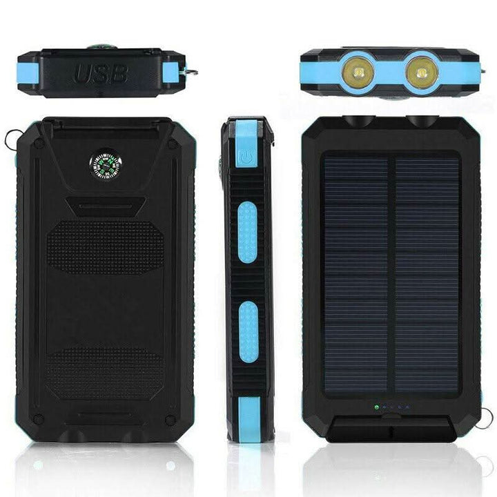 Vattentät Power Bank med Solcellelading för Utomhusbruk