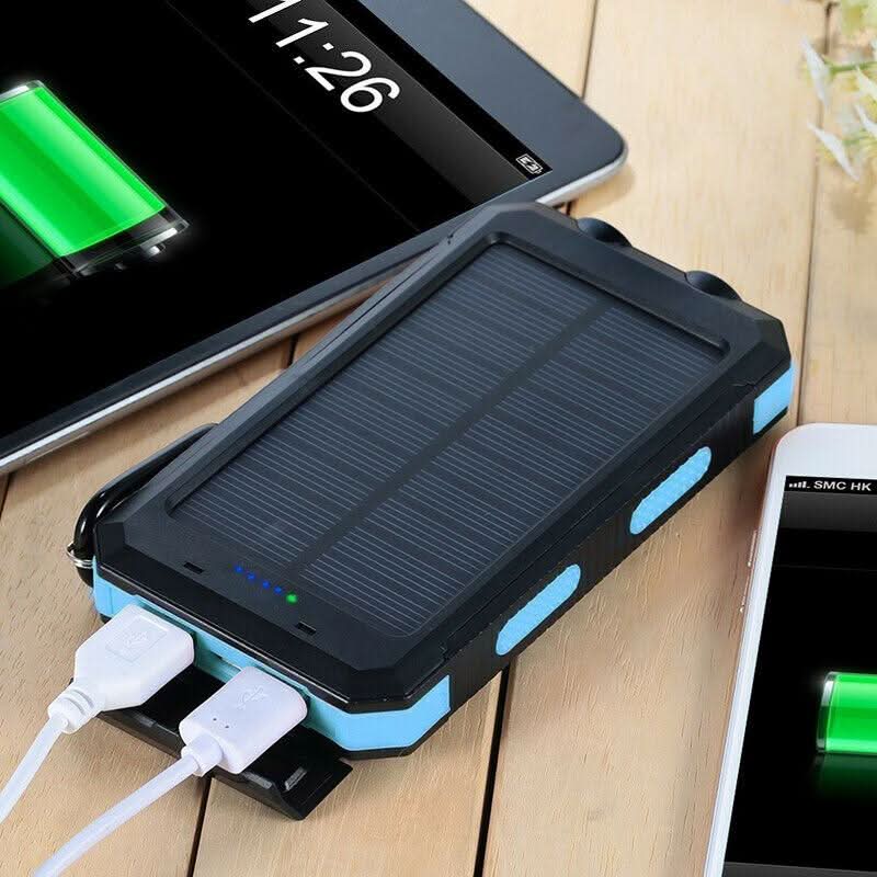 Vattentät Power Bank med Solcellelading för Utomhusbruk