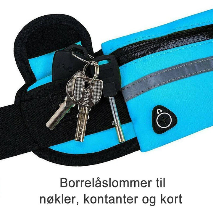 Vattentät justerbar löpebeltesekk - Perfekt för träning