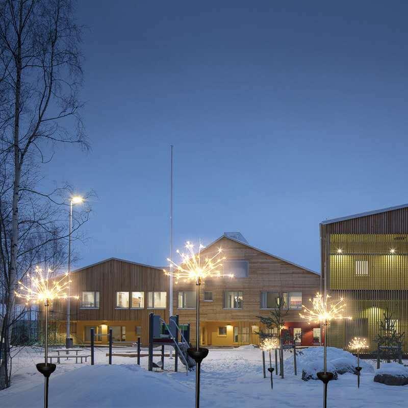 Vattentäta Solcelledrevne Fyrverkeri Hagelys - Väldigt Lyssterke och Dekorative