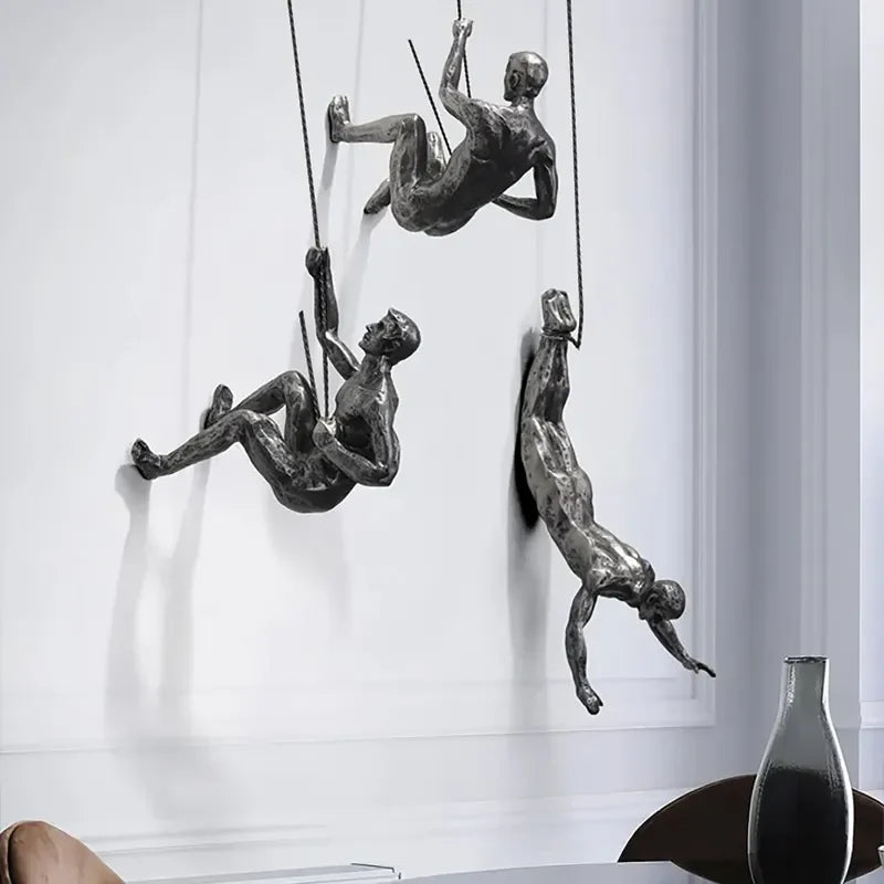 Veggdekorasjon Klatrende Figurer – Modern Kunstsett