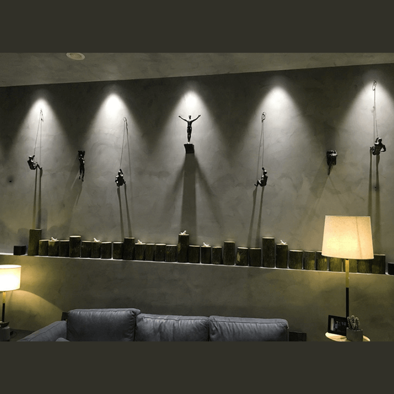 Veggdekorasjon Klatrende Figurer – Modern Kunstsett