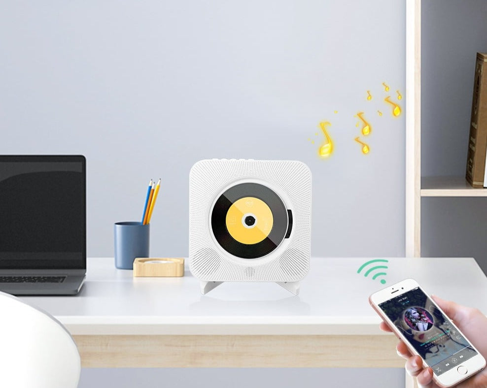 Multifunktionell Veggmontert CD-Spiller med Bluetooth