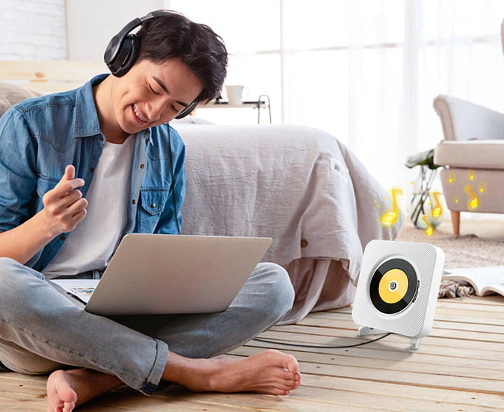 Multifunktionell Veggmontert CD-Spiller med Bluetooth