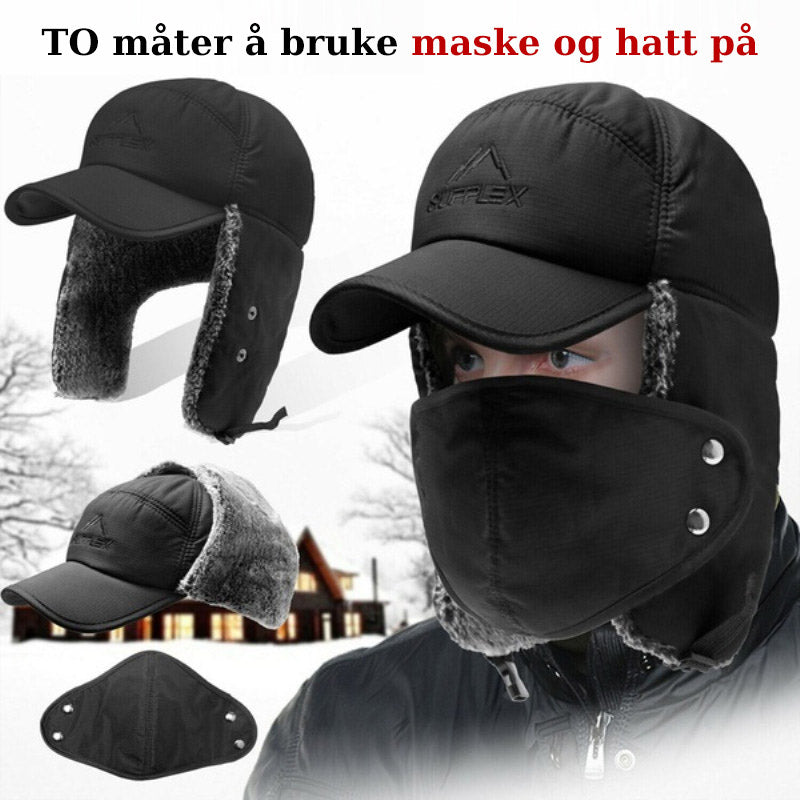 Vindtät Unisex Mössa – Öre- och Ansiktsbeskyttelse