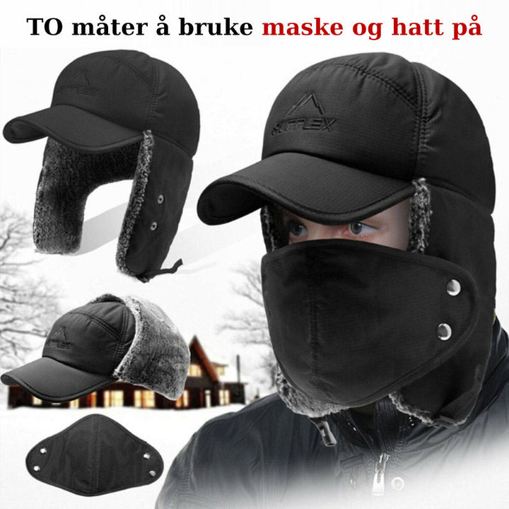 Vindtät Unisex Mössa – Öre- och Ansiktsbeskyttelse