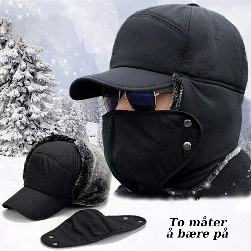 Vindtät Unisex Mössa – Öre- och Ansiktsbeskyttelse