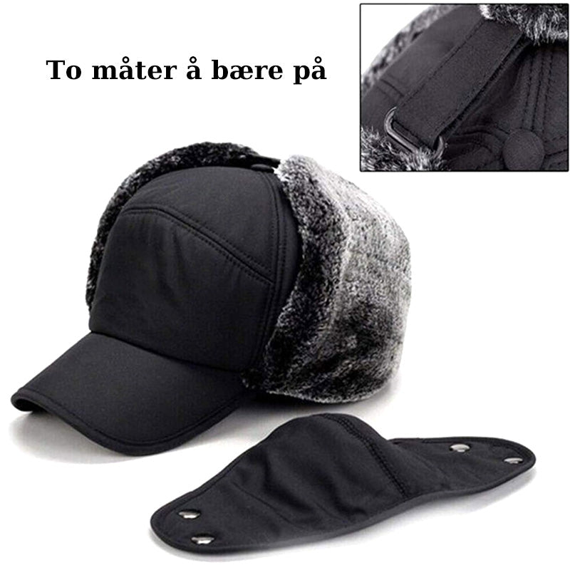 Vindtät Unisex Mössa – Öre- och Ansiktsbeskyttelse
