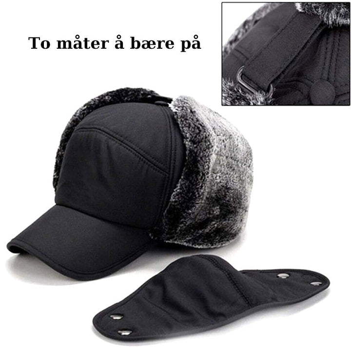 Vindtät Unisex Mössa – Öre- och Ansiktsbeskyttelse