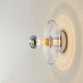 Vintage LED Glassvegglampe - Håndblåst Krusningsdesign
