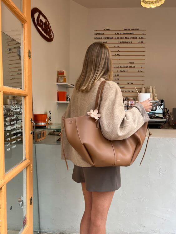 Vintage Tote Bag för Damer | Axelväska