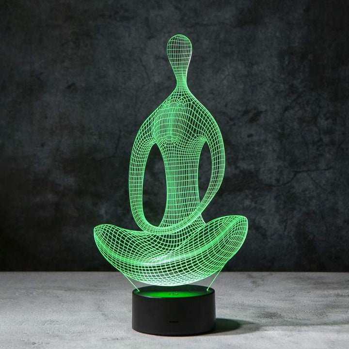 Yoga 3D Illusjonslampe