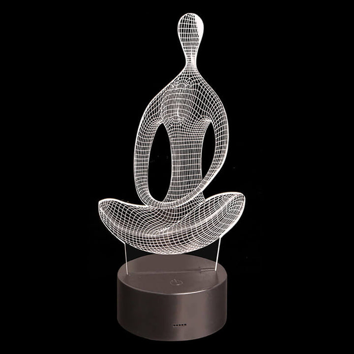 Yoga 3D Illusjonslampe